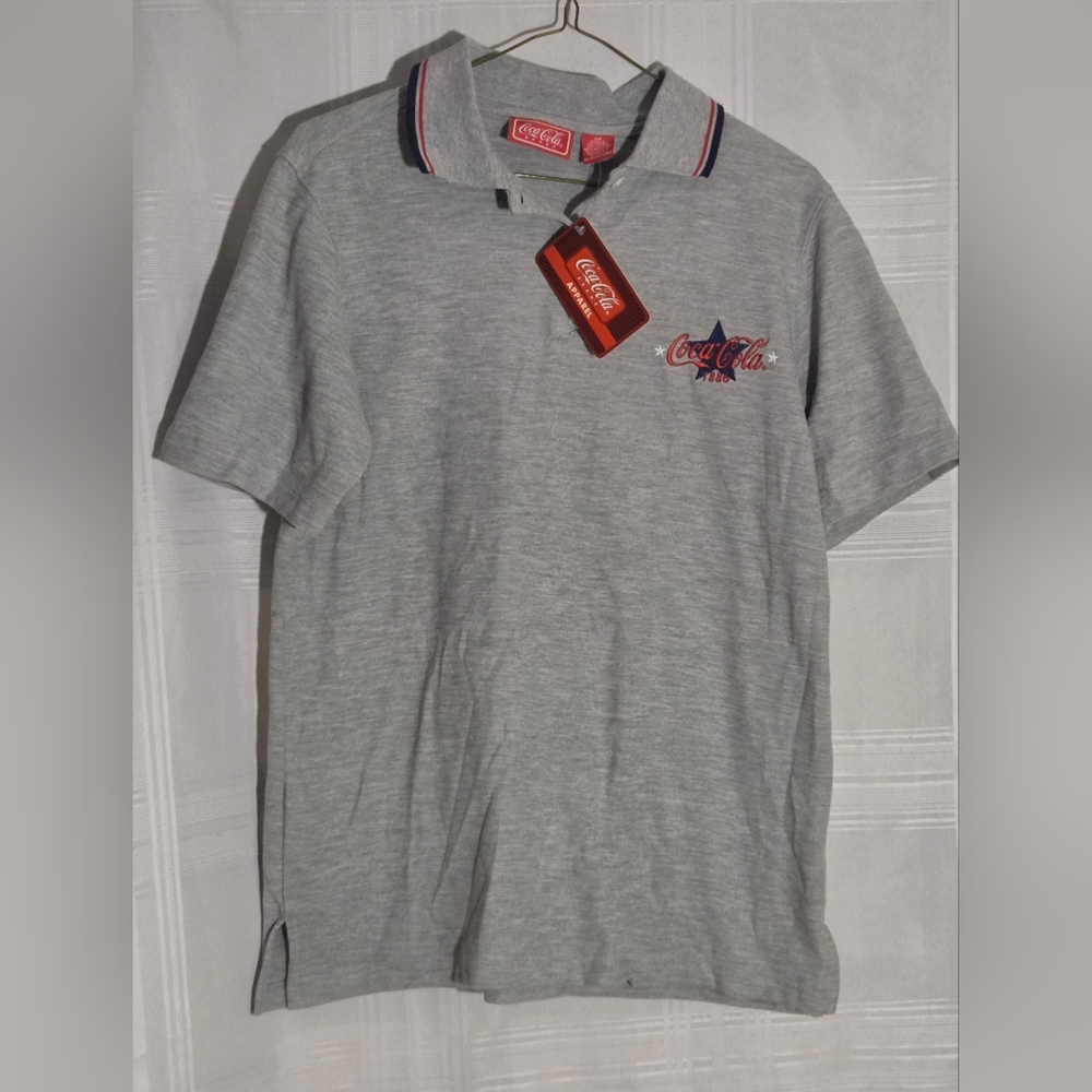 Coca Cola Gray Polo Shirt for Women